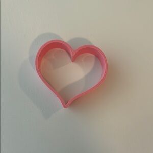 Pink Heart-Shaped Cookie Cutter